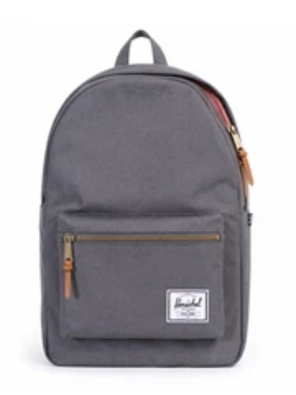 Herschel Supply Co Classic Backpack Gray Canvas Red Stripe Laptop School Bag